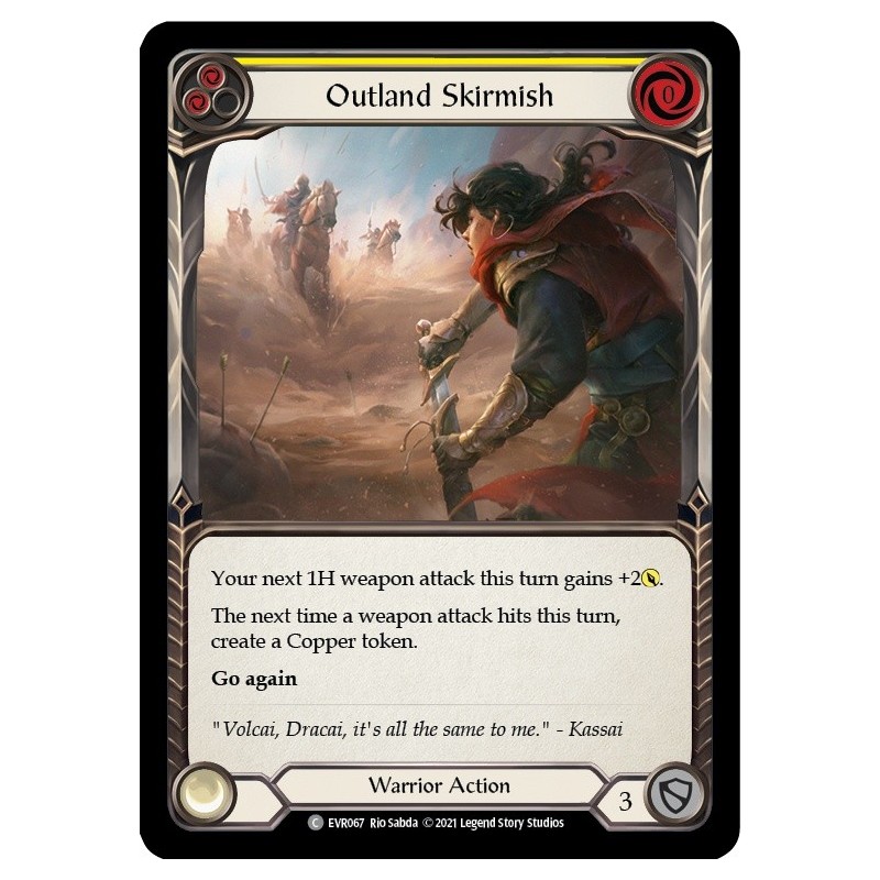 Outland Skirmish Yellow FOIL [EVR067-RF]
